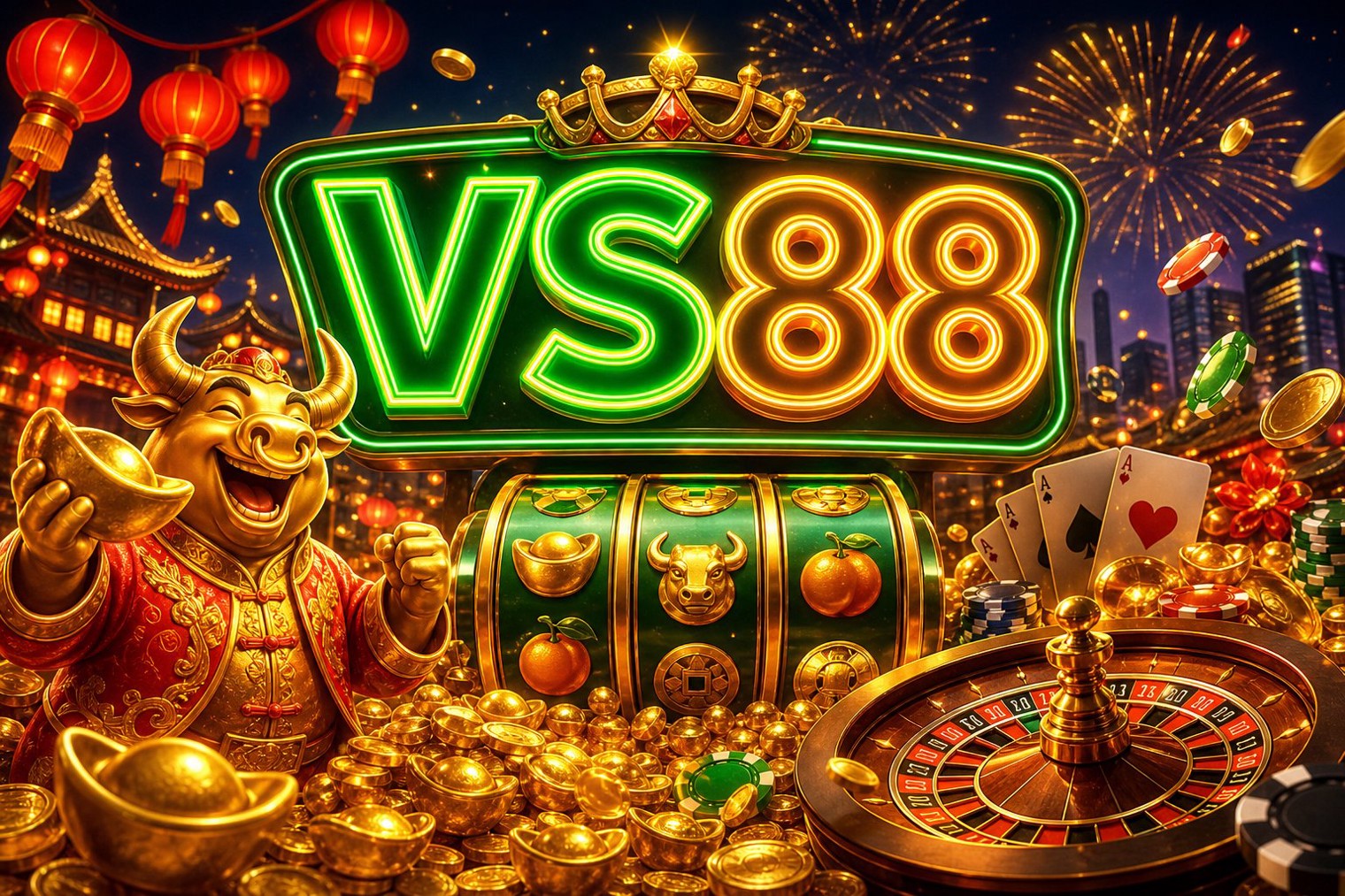 Giao diện trang chủ VS88 với các mục ưu đãi và trò chơi nổi bật tháng 10/2026